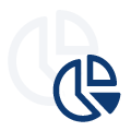 project management piechart icon